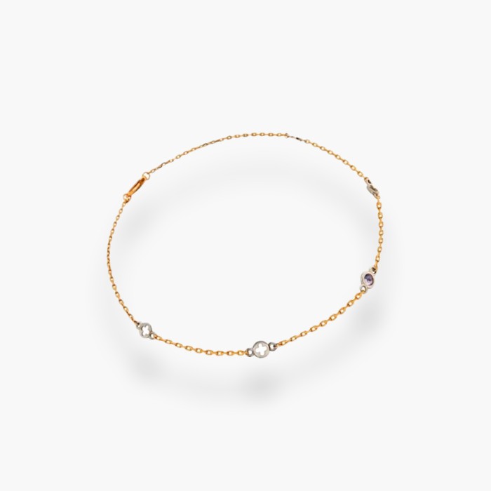 Золотий браслет на ногу 26 700173\2-Бр