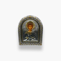 Срібна ікона «Янгол Охоронець». Артикул  EPZ5-172AG-BR/P