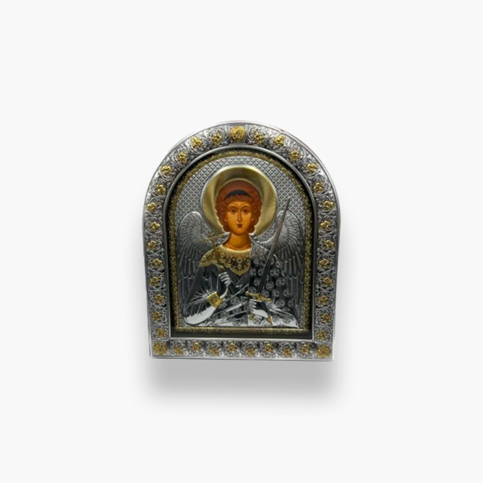 Срібна ікона «Янгол Охоронець». Артикул  EPZ5-172AG-BR/P