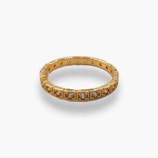 Золота каблучка з фіанітами   Артикул 380366