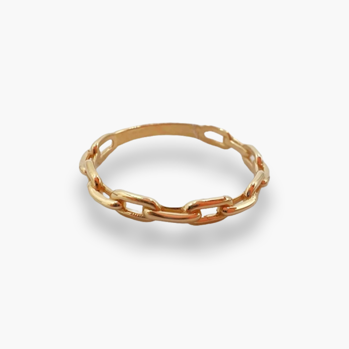 Золота каблучка Ланцюжок Розмір 16,5 Артикул к07120