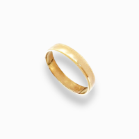 Золота обручка "Класика" з алмазною насічкою  Розмір 20,5 Артикул 4070