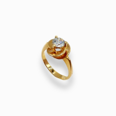 Золота каблучка на заручини " Фіаніт "   Артикул 1/1059