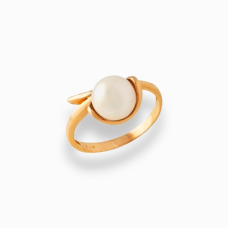 Золота каблучка з перлиною  Артикул 1679
