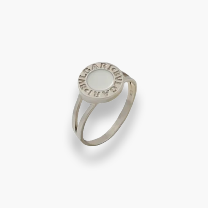 Срібна каблучка  Булгарі -Bvlgari  Розмір 18.5 Артикул BD 83240