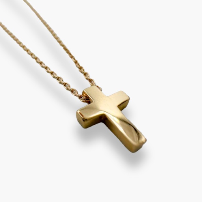 Золоте кольє з хрестиком. Довжина 40 см. Артикул  кол02270