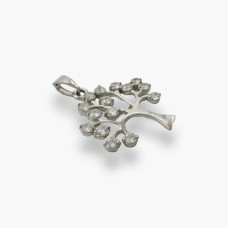 Срібна підвіска дерево життя з фіанітами . Артикул 714.