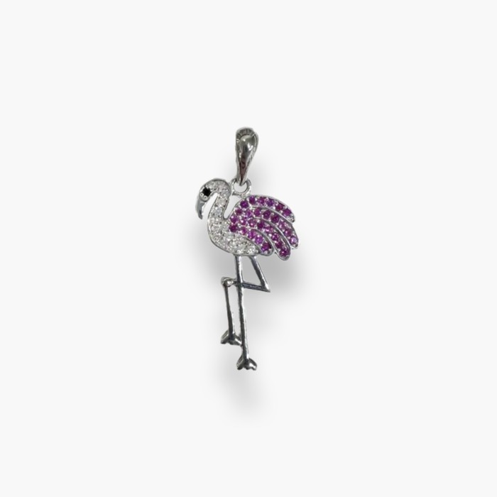 Срібна підвіска з фіанітами . Артикул 540259бр