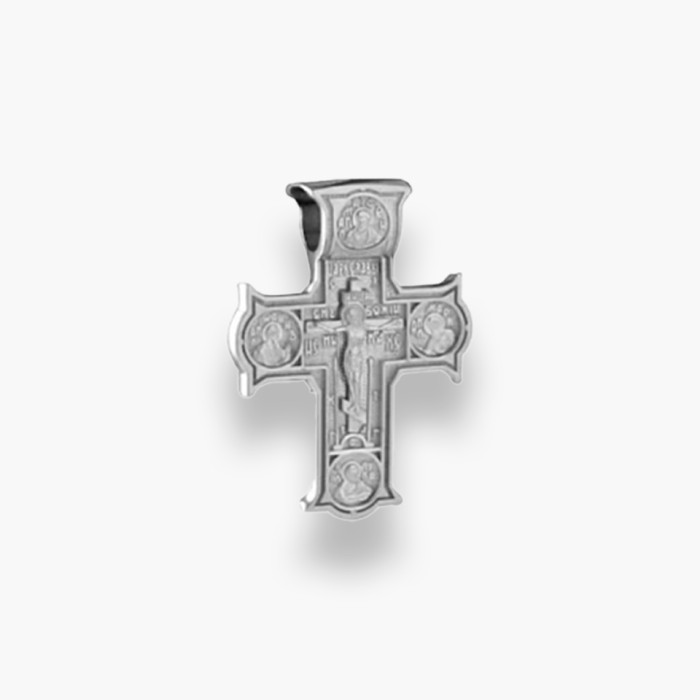 Срібний хрестик з розпяттям  Артикул : 3564-Р