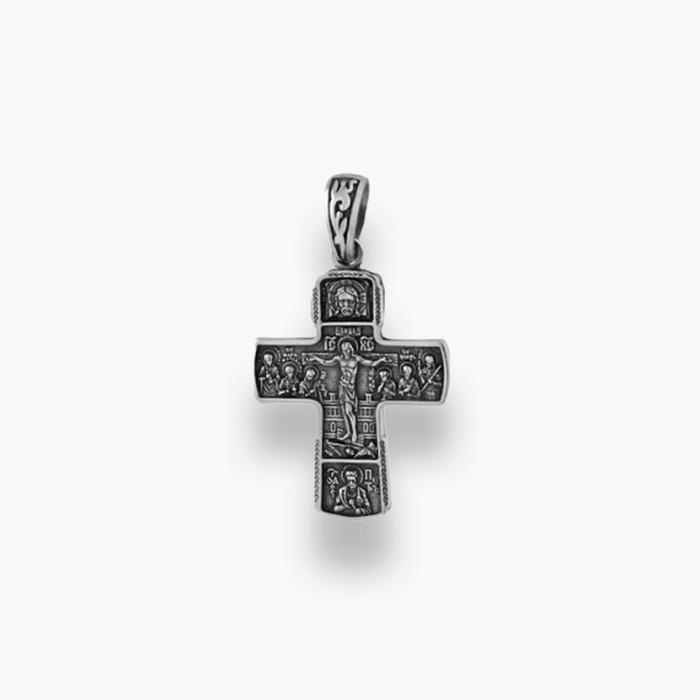 Срібний хрестик з розпяттям  Артикул :  РП159