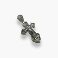 Срібний хрестик з розп'яттям  Артикул : КД-9