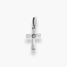 Срібний хрестик з фіанітом Артикул : 453