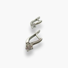 Срібні сережки з фіанітом . Артикул  2716/9р