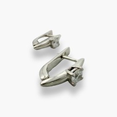 Срібні сережки з фіанітом . Артикул  2314/1р