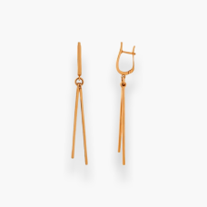 Золоті сережки-підвіски. Артикул  1752
