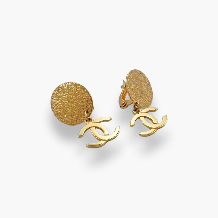 Золоті сережки Шанель . Артикул  470632