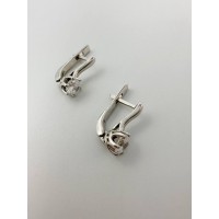 Срібні сережки з фіанітом . Артикул  2699/9р