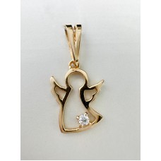 Золота підвіска 'Ангел ' з фіанітом .  Артикул  1969