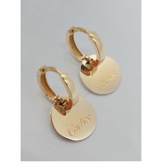 Золоті сережки з підвісками "LOVE" . Артикул с07064