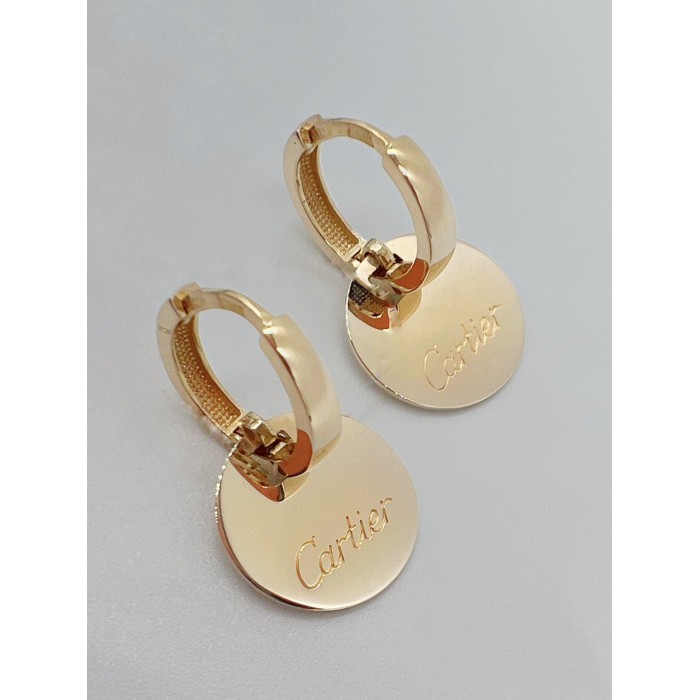 Золоті сережки з підвісками LOVE . Артикул с07064