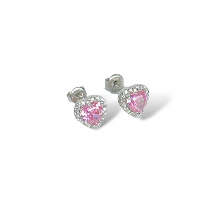 Срібні сережки з фіанітами Артикул S-02-Earrings-PD1063
