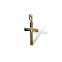 Золота підвіска з діамантом Артикул 33560