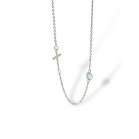 Золоте кольє з білого золота Розмір 45,0 Артикул 860251В
