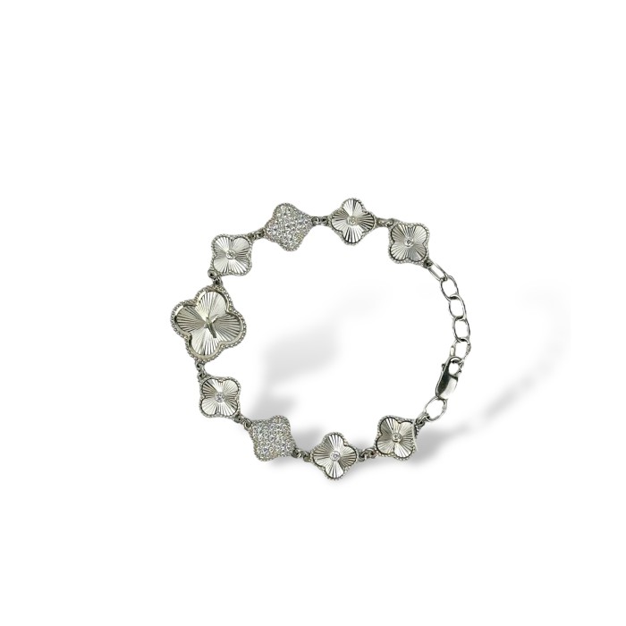 Срібний браслет  Листок щастя. Розмір 17-19.  Артикул : 583-01-В_9z.