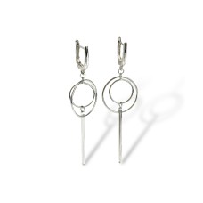 Срібні сережки з підвісками. Артикул : TR-02-00057.