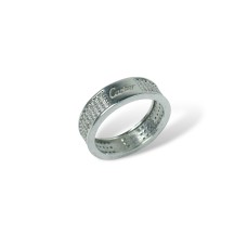 Срібна каблучка Картьє з фіанітами  Артикул S-01-Ring-CRT100002