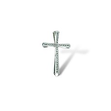 Золота підвіска з білого золота та діамантами Артикул 33459