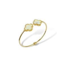 Золотий браслет "Листок щастя" Артикул GS-04-BraceletVC02G-90