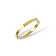 Золотий браслет "LV" Розмір 17.0 Артикул GS-04-BrcltLV01G