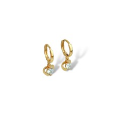 Золоті сережки з фіанітами Артикул 2095