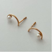 Золоті сережки з перлами Артикул 2110302101