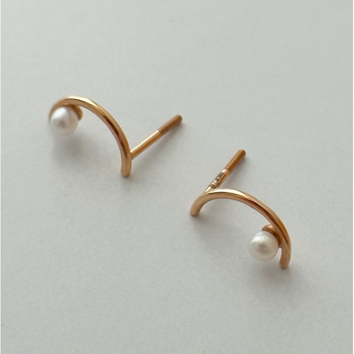 Золоті сережки з перлами Артикул 2110302101