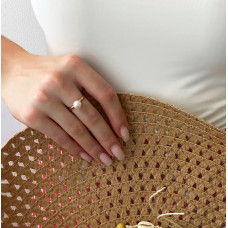 Золота каблучка з перлиною  Артикул 1191005101