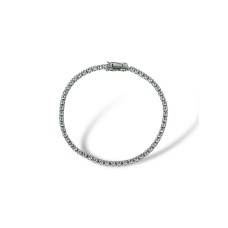 Золотий браслет з білого золота та діамантами Розмір 16,5 Артикул 55109