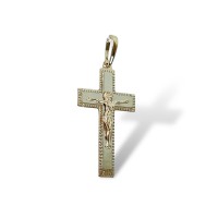 Золотий хрестик з розп'яттям Артикул 210207