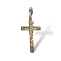 Золотий хрестик з розп'яттям Артикул 210209