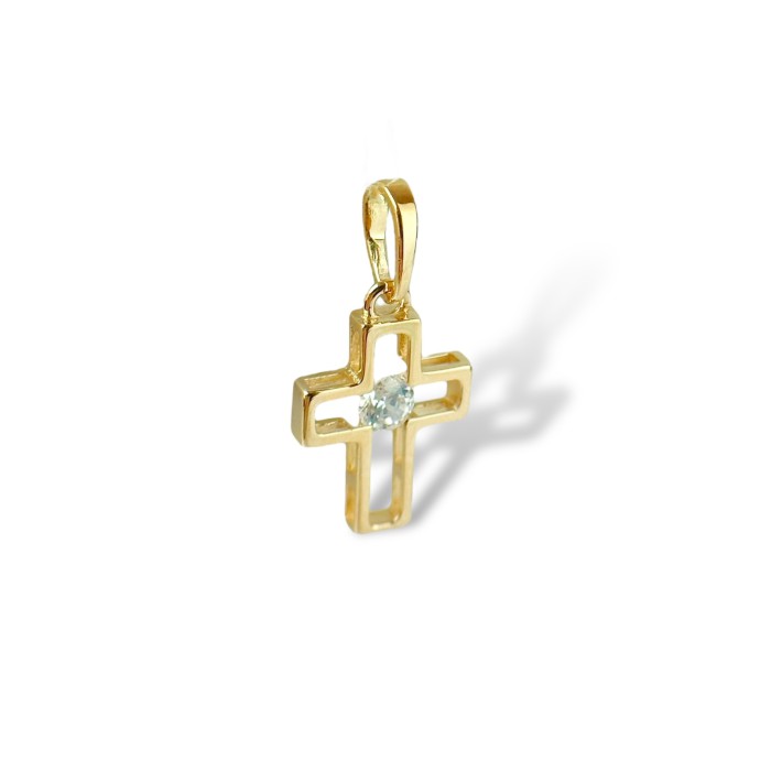 Золотий хрестик без розп'яття Артикул 260033
