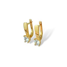 Золоті сережки з цирконієм Артикул 2191328101