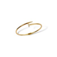 Золотий браслет з фіанітами Розмір 17.0 Артикул GS-04-braceletNailG-10