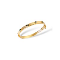 Золотий браслет Розмір 17.5 Артикул GS-04-BraceletCHL01G-20