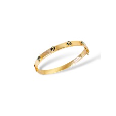 Золотий браслет Розмір 17.5 Артикул GS-04-BraceletCHL01G-20