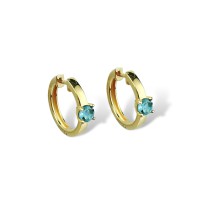 Золоті сережки з топазом Артикул 2109823101