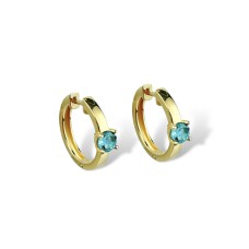 Золоті сережки з топазом Артикул 2109823101