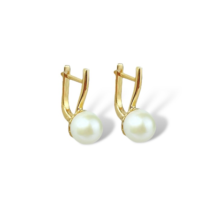 Золоті сережки з перлами Артикул 2191005101